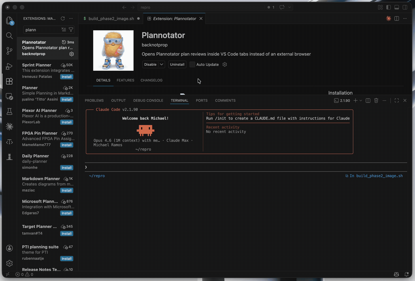 Plannotator in VS Code